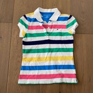 Tommy Hilfiger Polo Girls 6-7 Stripes